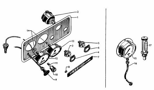 Albin O11 Instrumenten paneel