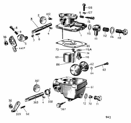 Albin O21 Carburateur
