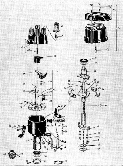 Albin O41 / O411 Verdeler Bosch