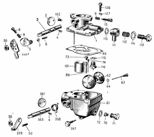 Albin O41 Carburateur 26VN 901/902/903